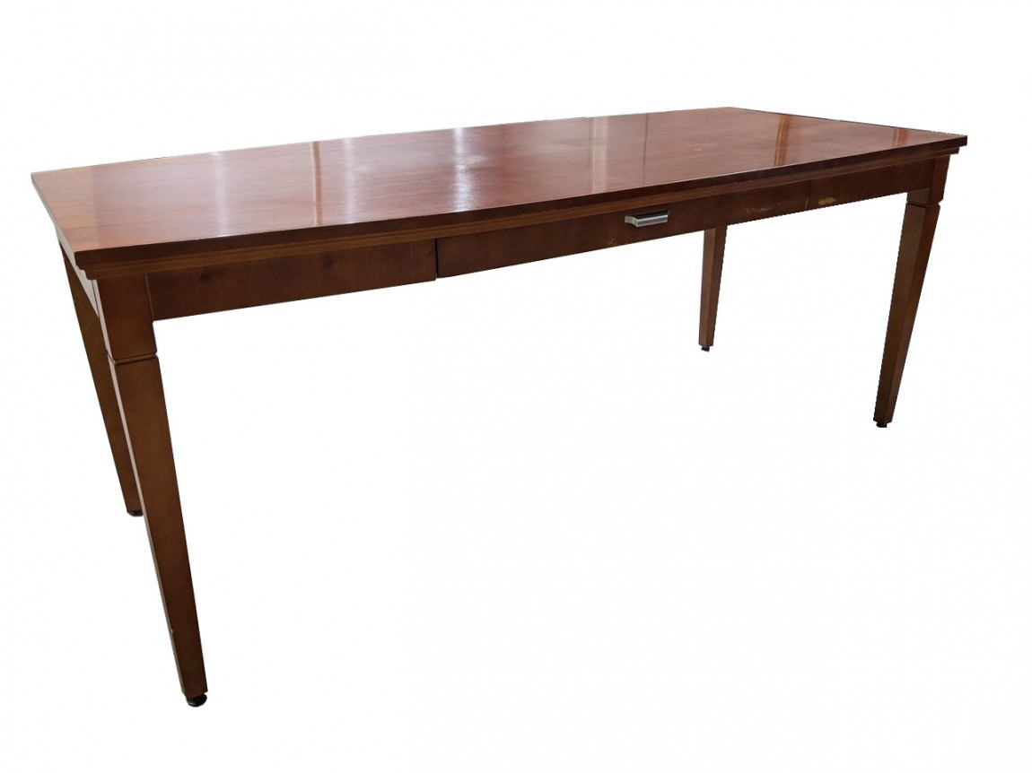 Solid Wood Cherry Bow Front Desk