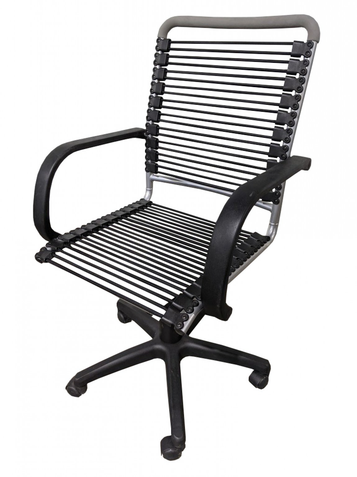 Black Bungee Rolling Chair