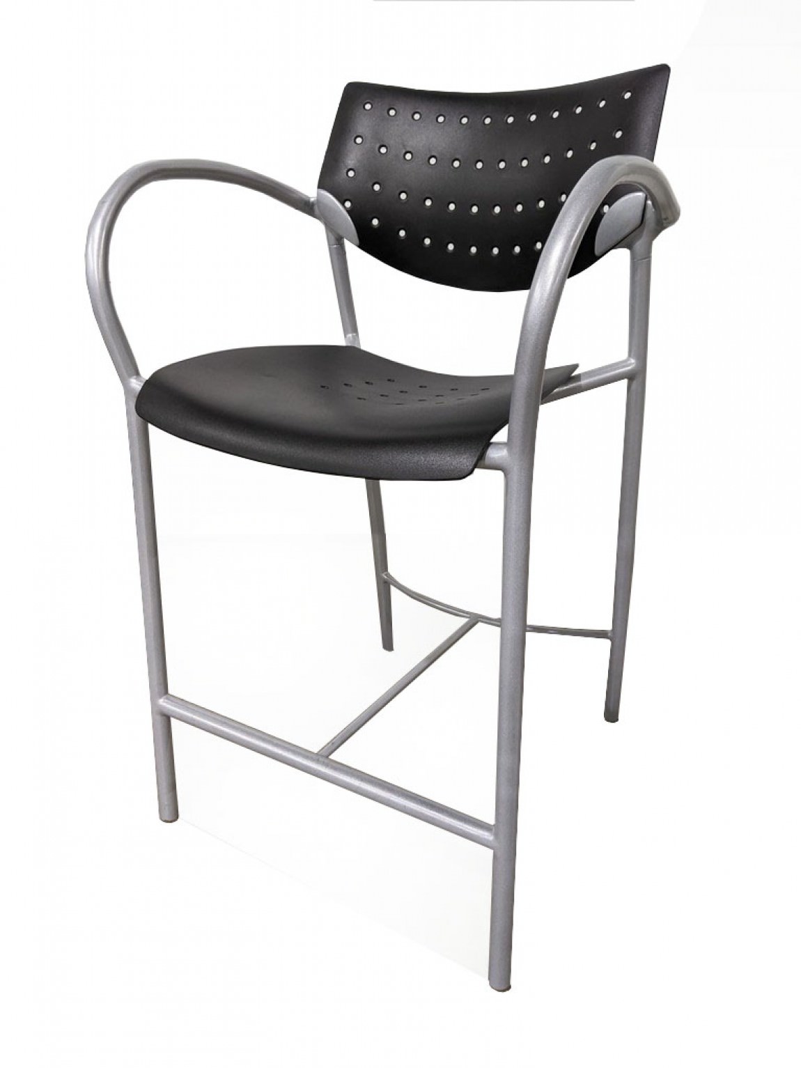 Black Café Height Chair - 39 inch High