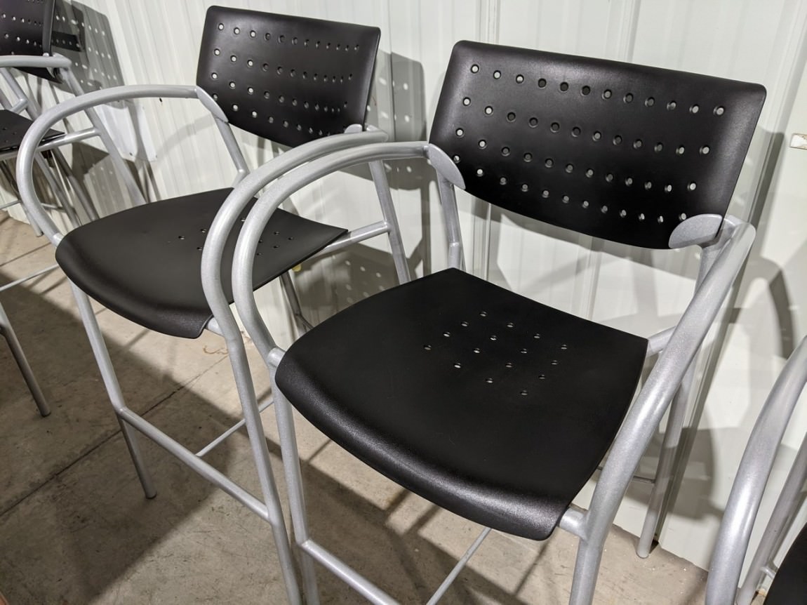 Black Café Height Chair - 42 inch High