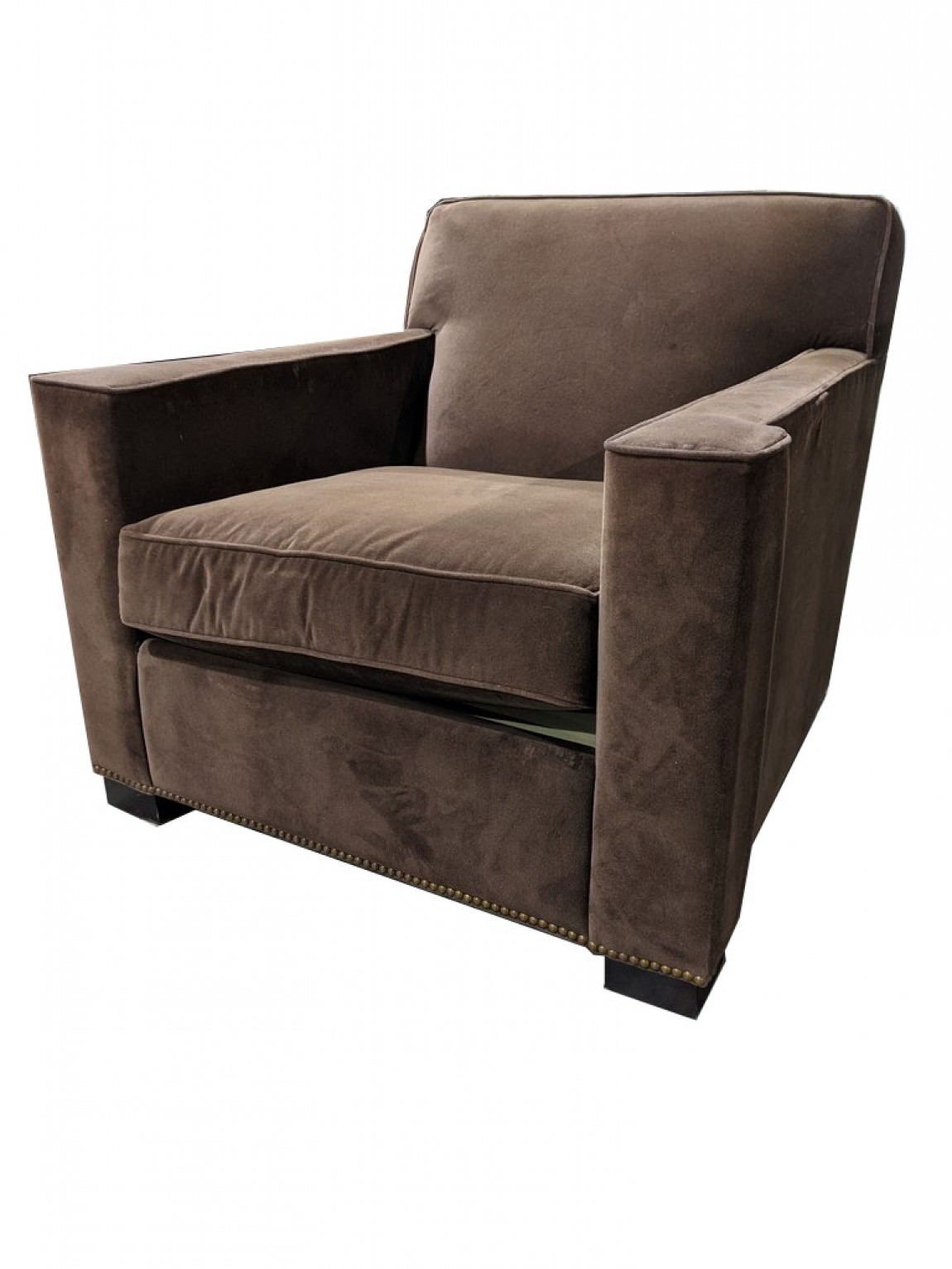 Brown Fabric Club Chair