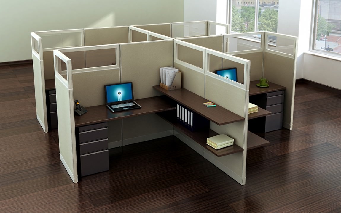 Comtemporary Cubicle Desk Workstations
