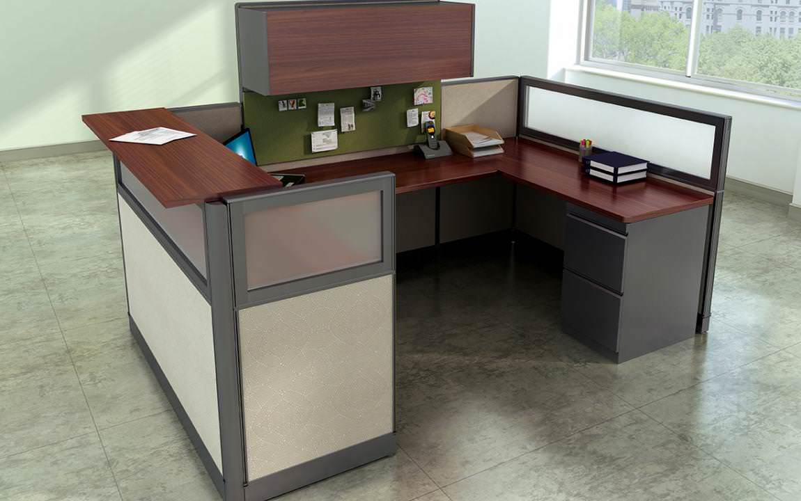 Receptionist Cubicle Desk by RSI