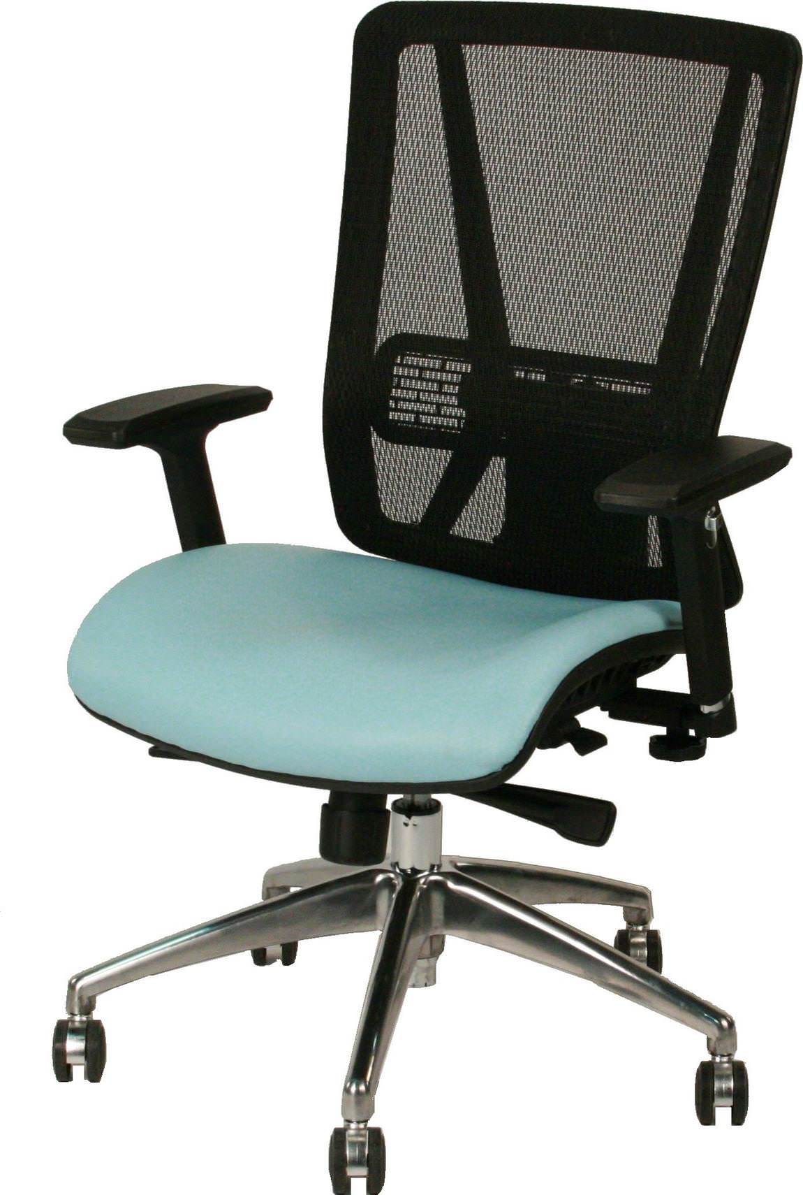 Black Mesh Back Chair with Lumbar Support