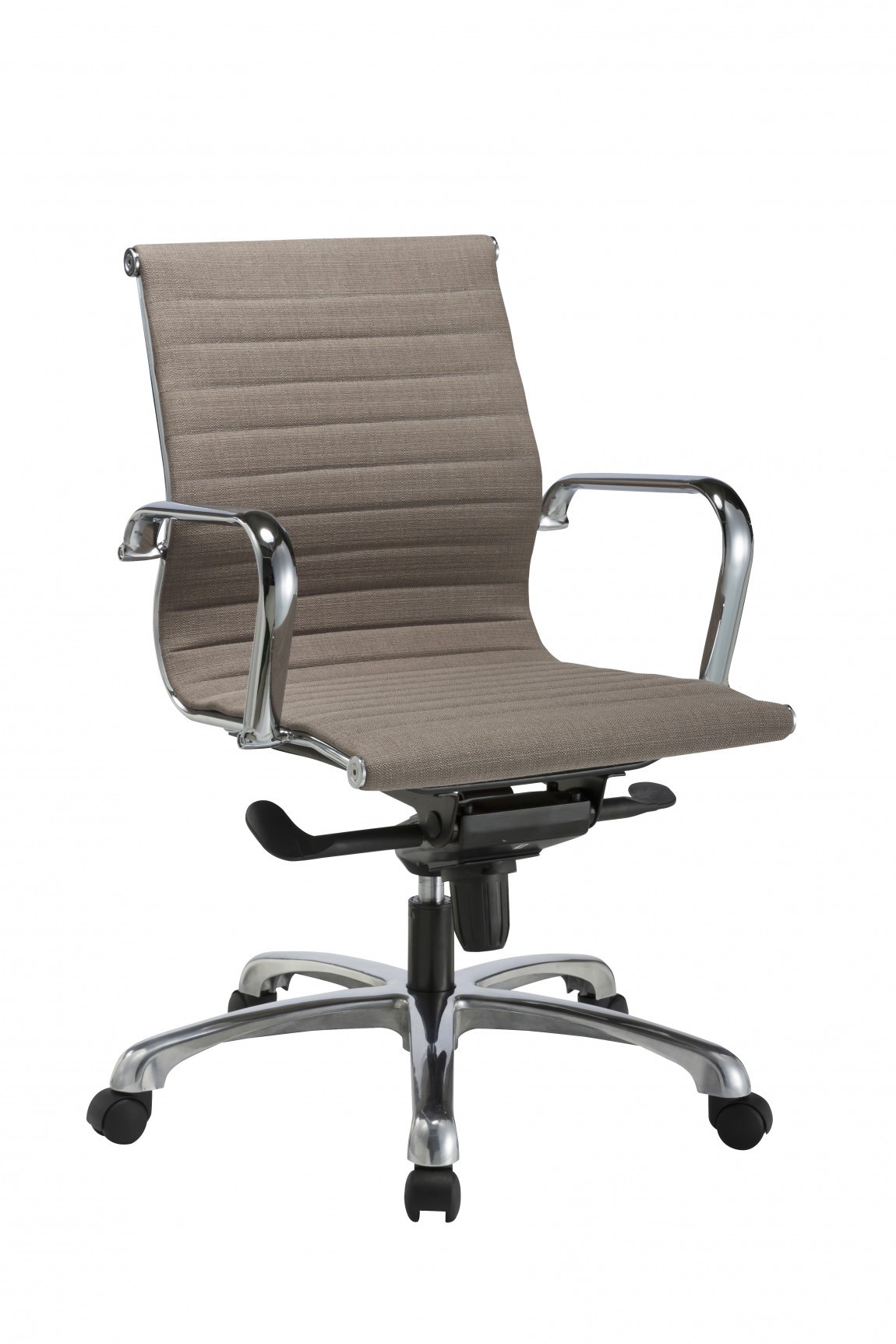 Brown Mid Back Office and Conference Room Chair with Arms