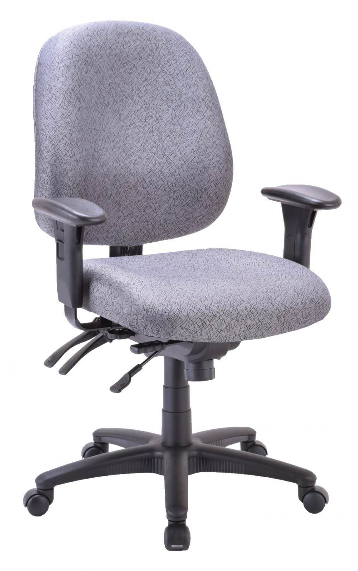 Value Plus Highly Adjustable Mid-Back Chair with Arms