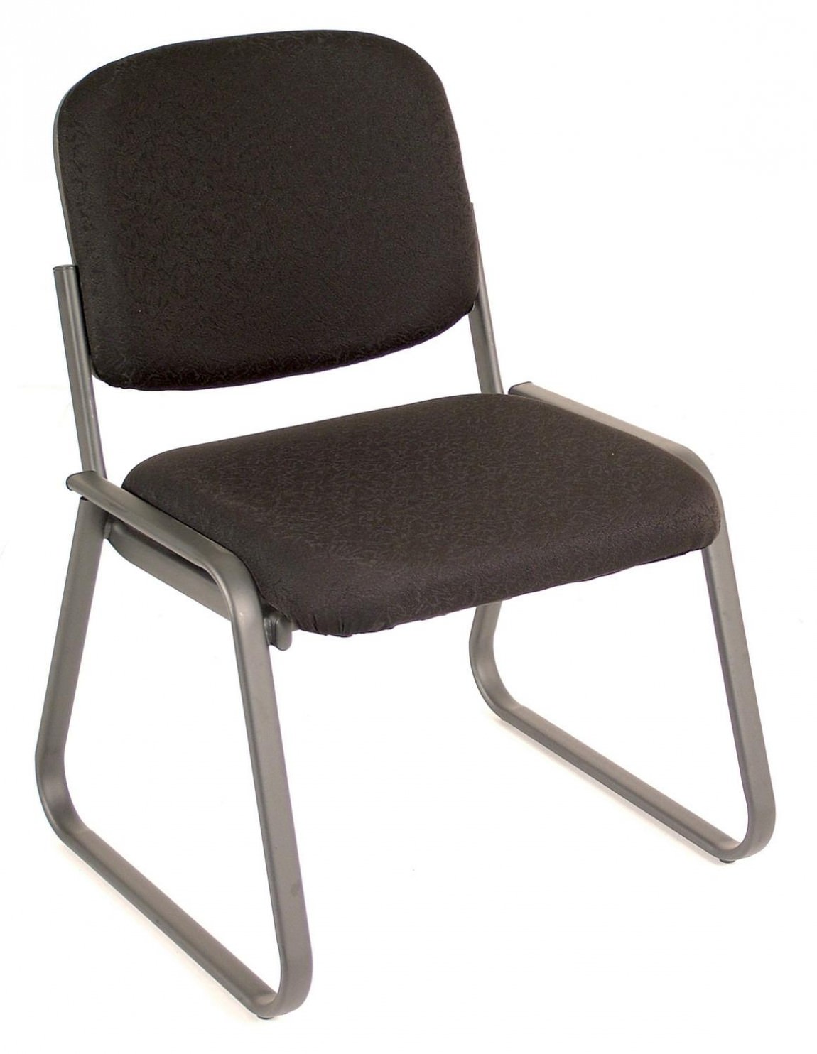 Black Armless Guest Chair