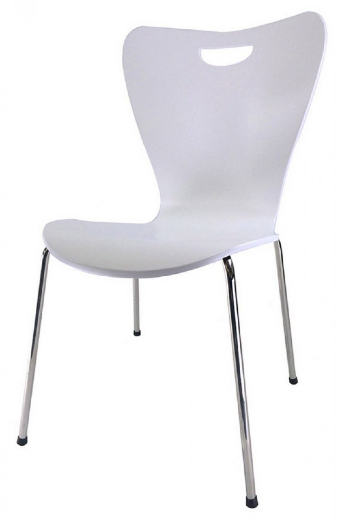 Modern White Stackable Chair