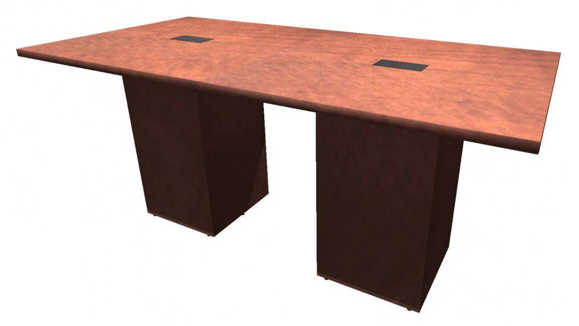 Cherry Modern Standing Height Conference Table
