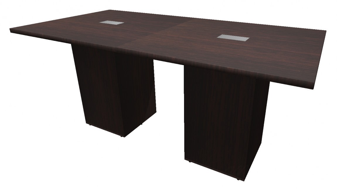 Espresso Modern Standing Height Conference Table