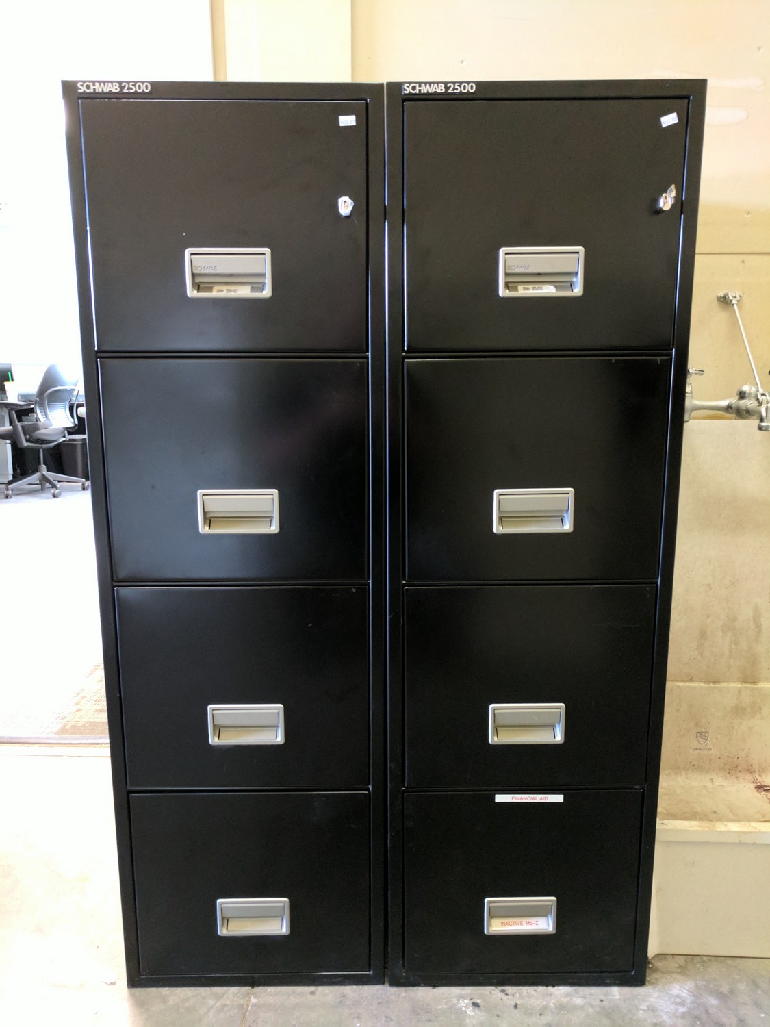 Schwab 4 Drawer Vertical Fireproof File Cabinet Madison Liquidators