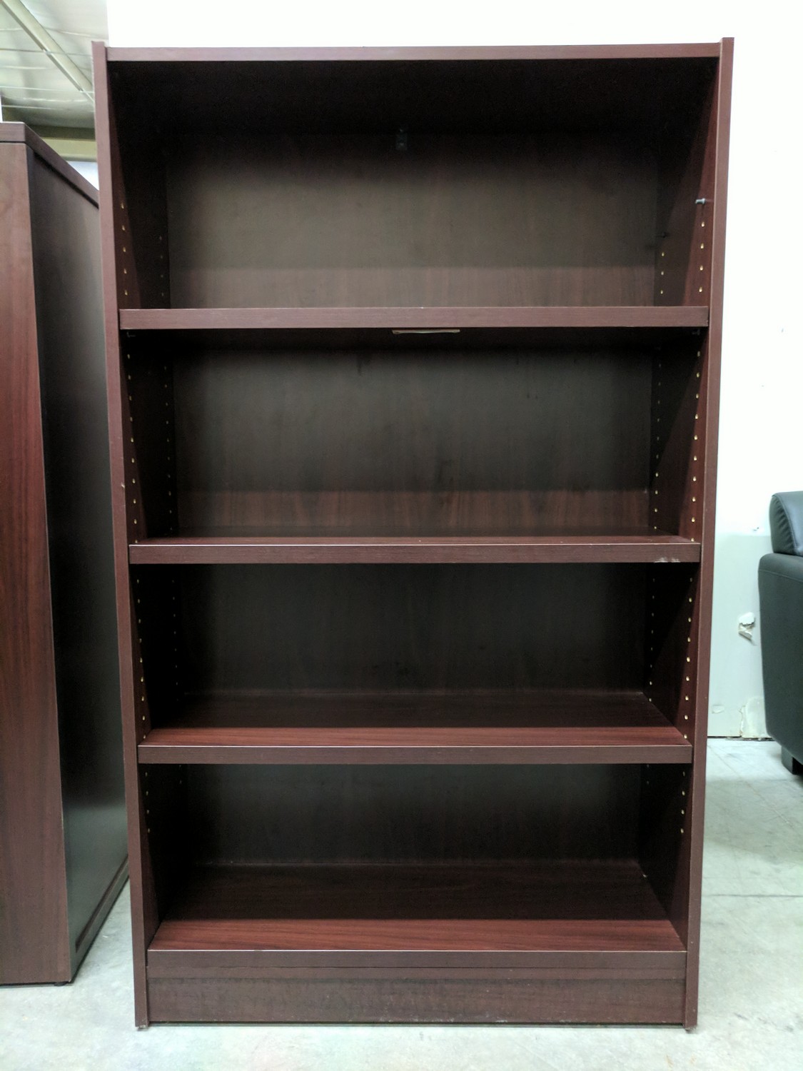 36x60 HON Mahogany Laminate Bookshelf Madison Liquidators