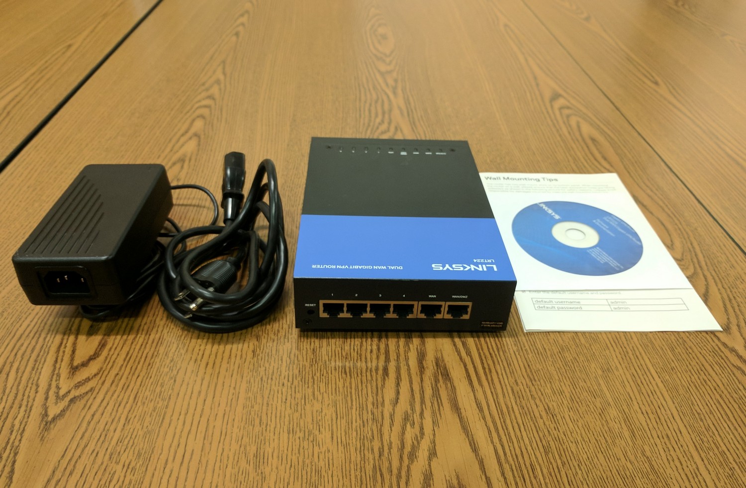 Linksys LRT224 LRT Dual Wan Gigabit VPN Router Madison Liquidators