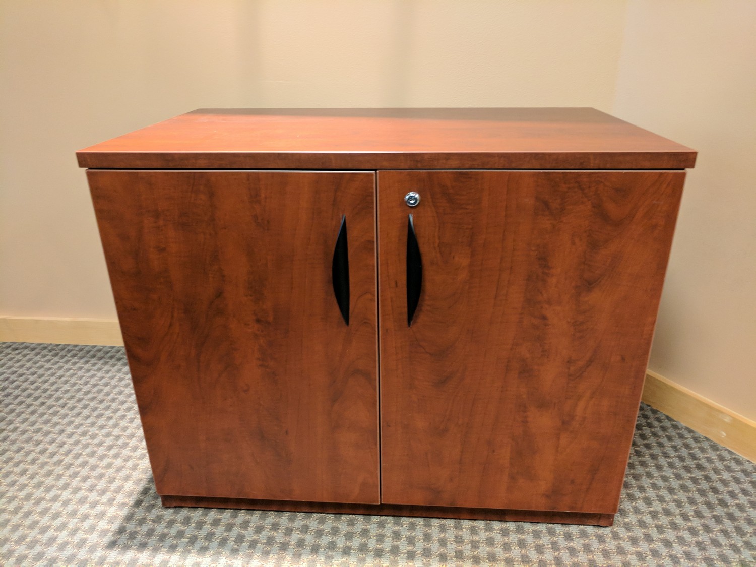 2 Door Cherry Laminate Storage Madison Liquidators