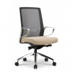 Executive Task Chair with Tan Seat Cover