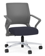 Mesh Back Conference Chair with Fabric Seat