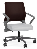 Mesh Back Conference Chair with Vinyl Seat