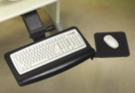 Articulating Arm Easy Lift Mouse and Keyboard Tray