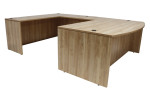 Bow Front U Shaped Desk Shell