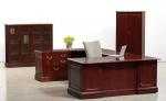 U-Shape Heritage II Series Desk with Bookcase and Storage Cabinet