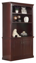 Two Door Storage Cabinet with Hutch