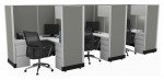3 Person Cubicle with Power