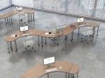 Curved Training Table on Casters