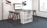 Media Conference Table with Bookcase