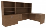 L-Shaped Desk with Storage