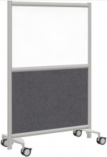 Rolling Whiteboard Office Partition Panel - 25 x 54