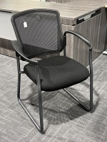 Mesh Back Chair with Curved Armrests