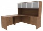 L Shaped Corner Desk with Storage