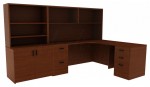 Corner Desk with Shelves