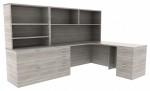 Corner Desk with Shelves