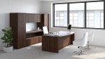 Bow Front Executive Desk with Storage