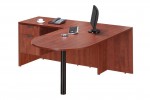 L Shaped Peninsula Desk