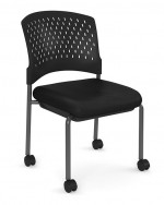 Mobile Stacking Guest Chair without Arms