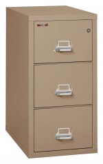 3 Drawer Vertical Fireproof File Cabinet - 18 Wide
