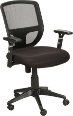 Black Office Chair with Mesh Back