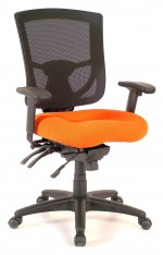 Mid Back Orange Office Chair
