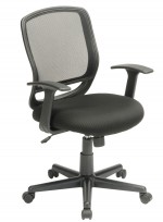 Mesh Back Rolling Office Task Chair with Arms