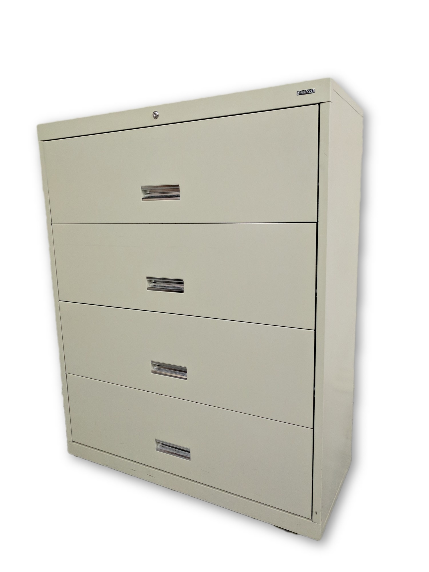 Anderson Hickey 4 Drawer Tan Lateral File Cabinet 42 Inch Wide