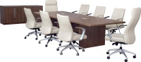 Rectangular Conference Table and Chairs Set