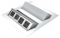 Double Sided Power Outlet Pop Up Box for Conference Table