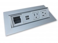 Haworth Flip Top USB AC Power Outlet Module