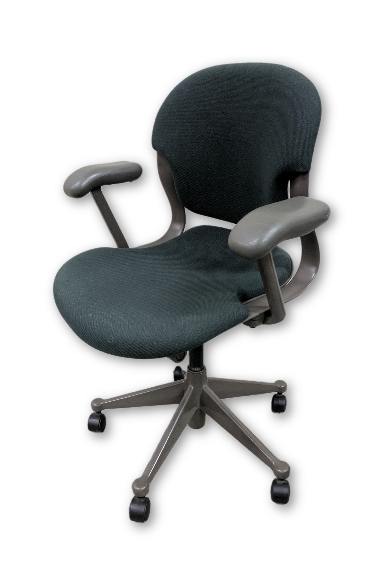 Dark Green LowBack Rolling Office Chairs Madison