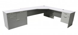 L Shaped Desk with Storage - Concept 300