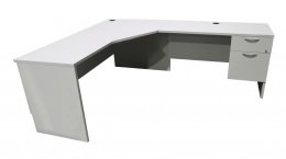 L Shaped Desk with Drawers - Concept 300