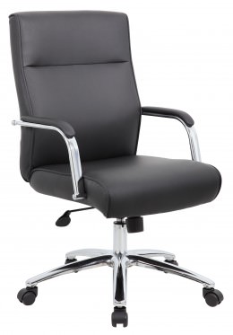 Vinyl Mid Back Conference Room Chair - CaressoftPlus