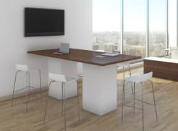 Modern Standing Height Conference Table - PL Laminate
